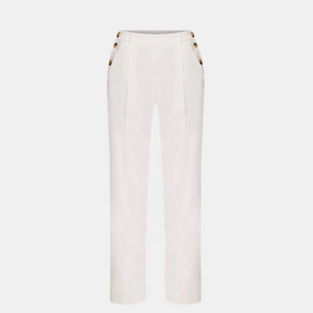 Ann Taylor - The Side Button Wide-Leg Pant